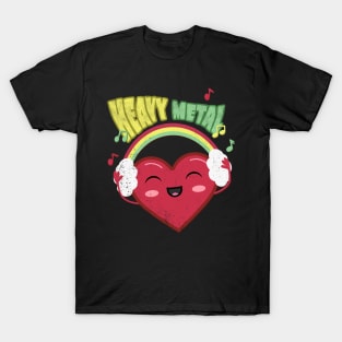 Heavy Metal Cute Heart T-Shirt